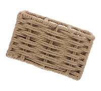 LIFKOME Porta Utensilios de Cocina con Compartimentos Cesta de Almacenamiento de Papel Reciclado para Mesa Cocina o Exterior Color Beige