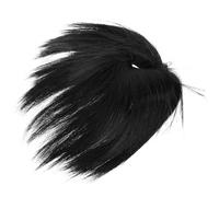 LIFKOME Postizo De Moño Desordenado Para Mujer Negro, Pieza De Cabello Banda Elástica, Tamaño Mediano, Tejido De Seda Resistente, Estilo Casual Para Uso Diario y Fiestas