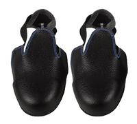 LIFKOME Protector para Calzado de Seguridad con Puntera de Acero Cubrezapatos Impermeables de Piel de Vacuno para Hombres Resistentes Golpes y Perforaciones para Industria y Obra