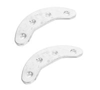 LIFKOME Protectores de Tacón y Puntera de Metal Autoadhesivos para Botas Hombre, Placas de Acero Inoxidable 40mm para Reparación de Suelas, Antidesgaste para Uso Diario y Montar a Caballo