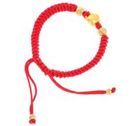 LIFKOME Pulsera del Año del Dragón Trenzada De Hilo Rojo Pulsera De para Mujer Cadena Roja Protectora para Muñeca