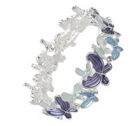 LIFKOME Pulsera Elástica de con Diseño Degradado Brazalete Minimalista para Mujer Joyería Ligera y Versátil para Diario y Eventos