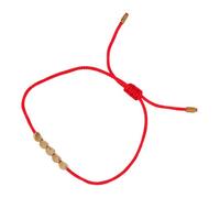 LIFKOME Pulsera Trenzada Hilo Rojo Para Rosario Joyas De Muñeca Cadena De Muñeca Elegante Señora Pulsera Brazalete Decorativo Pulsera Tejida a Mano Cobre