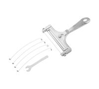 LIFKOME Rebanadora de Queso Inoxidable con Cables y Cortador Manual de y Queso para Cortes Precisos Cocina
