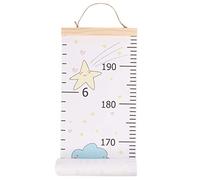 LIFKOME Regla De Crecimiento Infantil De Animales Para Niños Medidor De Decoración De Pared Hecha De Madera y Lona Fácil Instalación Adecuado Para Guarderías y Habitaciones Infantiles