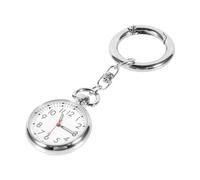 LIFKOME Reloj Colgante Luminoso De Bolsillo para Enfermería, Puntero Brillante, Resistente De Acero Inoxidable, para Personal Sanitario, Uso Clínico y Exámenes, Color Plateado