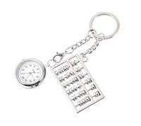 LIFKOME Reloj de Bolsillo con Llavero para Hombre Llavero con Colgante Reloj de Bolsillo Digital