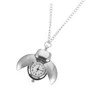 LIFKOME Reloj de Bolsillo Vintage Escarabajo Colgante Cadena Metálica Dorada Hombre Accesorio Ropa Decoración Retro Elegante