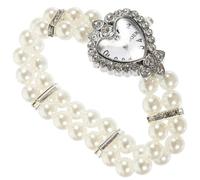 LIFKOME Reloj de Pulsera para Mujer con Correa de Perlas Imitación Reloj Casual de Cuarzo Ligero y Preciso Diseño Elegante y Versátil para Uso Diario