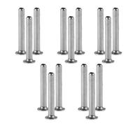 LIFKOME Remaches Tubulares de Aleación Gris 9 Mm para Paraguas Plegables, Paquete de 15 Piezas, Conectores de Repuesto para Reparación de Paraguas y Accesorios Duraderos para Uso