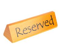 LIFKOME Reservación Mesa Doble Cara Madera Pino Señal Restaurante Boda Celebración Banquete Asientos Reservados Tablilla Indicador Uso Doble