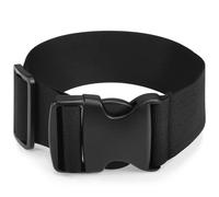 LIFKOME Riñonera extensible con correa elástica ajustable con hebilla de 50 cm, extensor de cintura, cinturón de hombro, correa de extensión, Negro -, 59.00X6.00X1.00CM, centímetros