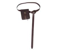 LIFKOME Riñonera Medieval Vintage de Cuero para Hombre Steampunk Resistente y Portátil Bolsa de Cintura para Ciclismo y Senderismo al Aire