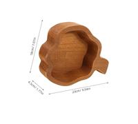 LIFKOME Rustic Wooden Pumpkin Tray Charcuterie Board For Fruits Nuts Desserts Portable Serving Platter For Kitchen Dining Table And Home Decor
