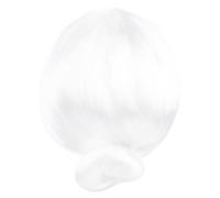 LIFKOME Se Adapta a su Disfraz de Mujer Peluca de Señora Peluca de Anciana de Abuela de Señora Mayor Postizo para Mujer Peinado de Moño Cómodo para Fiesta de Halloween Y Navidad