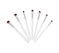 LIFKOME Set de 7 Pinceles para Ojos Pelo de Caballo, Brochas Profesionales de Maquillaje Mango de Madera y Aluminio, Fáciles de Limpiar para Principiantes y Expertos