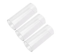 LIFKOME Slide de Guitarra de Vidrio Estándar 3 Piezas, Diapositiva Botella Mediana, Accesorio para Guitarra Eléctrica y Acústica Superficie Lisa para Tono Claro y Armónicos Medios