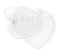 LIFKOME Solución de Embalaje Delicada y Simple en Forma de Corazón Transparente Caja de Flores Acrílica para Exhibir Flores y Día del Maestro para Ocasiones Obsequios