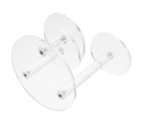 LIFKOME Soporte Acrílico de Tres para Exhibición Organizador Transparente para Figuras Coleccionables Joyería y Cosméticos Base Estable para Perfumes y Maquillaje