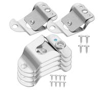 LIFKOME Soporte para Micrófono Cb y Clip de Radio Cb, Montaje Tornillos, Compatible Micrófonos de Mano, Paquete de 6 Piezas para Uso en Radio y Coche, Color Negro