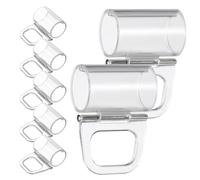 LIFKOME Soportes de Fijación para Persianas Plisadas de 20 MM Clip Transparente para Tirador Paquete de 7 Piezas Accesorios para Montaje de Persianas Enrollables Uso Ventanas y