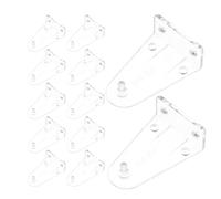 LIFKOME Soportes de Sujeción Transparentes Ganchos de Montaje Pom 14 Piezas para Cortinas Fijación Rápida para Persianas Horizontales de 2 Pulgadas en Entornos Domésticos