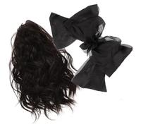 LIFKOME Sujeta- De Caballo Moño Falso De Pelo Rizado Extensión De De Caballo Falsa Accesorio Para Mujer Pinzas Para Cabello Fino