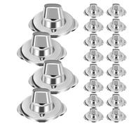 LIFKOME Sujetadores de Lona Marina y Tornillos de Montaje de Hierro Galvanizado, Cierres Giratorios de Botón para Instalación Rápida y Uso Industrial, 20 Juegos para Proyectos Marítimos