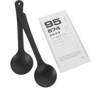 LIFKOME Tabla de Examen Visual Portátil con Oclusor Ocular Manual para Optometría Uso Médico Escuelas y Consultas Casa Incluye Evaluación Cercana para Presbicia