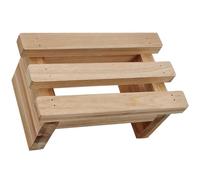 LIFKOME Taburete Infantil de Madera Resistente para Casa Banco Pequeño y Estable para Adultos Antideslizante y Duradero para Baño y Cocina