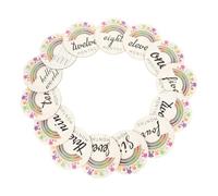 LIFKOME Tarjetas De Mensuales Del Ñiño De Madera Para Recién Nacidos, 14 Piezas, Accesorio Para Fotos, Recuerdos Del Primer Año, Aptas Para Sesiones Fotográficas y Celebraciones