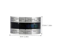 LIFKOME Termómetro de Pulsera para Vino de Acero Inoxidable Pantalla Digital Clara Diseño Compacto para Medición Precisa de Temperatura Botellas de Vino Resistente y Portátil para