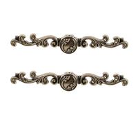 LIFKOME Tiradores Vintage de Aleación de Zinc para Armarios 166 Mm, Juego de 2 Piezas, Manijas Rectangulares Clásicas para Cajones y Muebles, Herrajes Resistentes y Decorativos