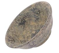 LIFKOME Topper De Escritorio Cuencos De Mármol Antiguos Cuenco De Piedra Natural Cuencos Redondos De Escritorio Cuencos Rústicos para Manchas Centros De Mesa Decoración De La Cocina Hogar