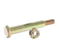 LIFKOME Tornillos y Tuercas para Ruedas de Cortacésped Acero Resistente Compatible con Recambios de Cortacésped y Desbrozadoras Fijación Segura y Duradera para Mantenimiento de Jardín