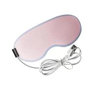 LIFKOME USB Steam Eye Mask con Calor USB Compresa Caliente para Ojos Alivio de Insomnio y Fatiga Visual Lavable y Portátil para Oficina y Viajes Color Rosa