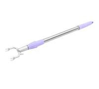 LIFKOME Varilla Ajustable para Ropa de Aluminio Gancho y Acabado Plateado, Resistente y Versátil para Uso en Lavandería 21.65-31.5in