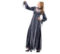LIFKOME Vestido De Bruja De Halloween Disfraz De Para Mujer Cosplay Mascarada Sin Espejo Talla Xl Gris Peso Recomendado 58-63 Kg