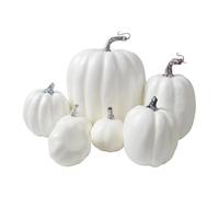 LIFNECESS Decoración de Habitaciones Esculturas de calabazaDIY artesanía Granja Cosecha decoración Calabazas Artificiales Esculturas para el hogar(White)