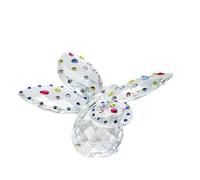 LIFNECESS Decoración de Habitaciones Figuras de Cristal Gran Ancho Mariposa, coleccionables con Bola, Estatua Adorno Cortada Base Esculturas para el hogar