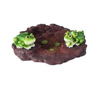 LIFNECESS Estatua para Exteriores Estatua de jardín Rana Resina, miniadorno, artesanía, estatuilla, decoración, Escultura Animal Decoración de jardín(Style B)