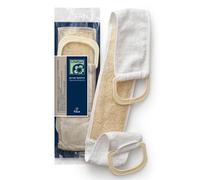 LIFOPLUS VEGETABLE LOOFAH SPONGE BOTH SIDES BINDED WITH A FINGER-HOLD