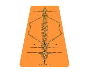 Liforme Year of The Tiger - Bolsa de Yoga sin Bolsa, Sistema de alineación Patentado, Agarre Similar a un Guerrero, Antideslizante, ecológico, Resistente al Sudor, Ancho y Grueso para Mayor Comodidad