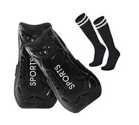 Lifreer Espinilleras de fútbol, 3 tamaños de espinilleras de fútbol, espinilleras para niños, calcetines de fútbol para niños y niñas, juegos de fútbol, equipo de protección para piernas de