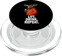 Lift Drink Repeat Alce - Esquí Invierno Fiesta PopSockets PopGrip para MagSafe