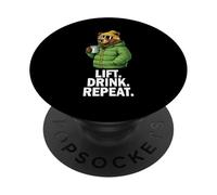 Lift Drink Repeat Oso Pardo - Esquí Invierno Fiesta PopSockets PopGrip Adhesivo