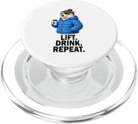Lift Drink Repeat Oso Polar - Esquí Invierno Fiesta PopSockets PopGrip para MagSafe