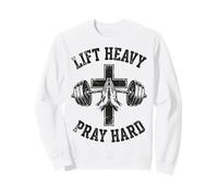 Lift Heavy Pray Hard Christian Workout Gym Apparel Men Sudadera