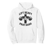 Lift Heavy Pray Hard Christian Workout Gym Apparel Men Sudadera con Capucha