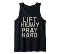 Lift Heavy Pray Hard - Faith Meets Fitness Camiseta sin Mangas